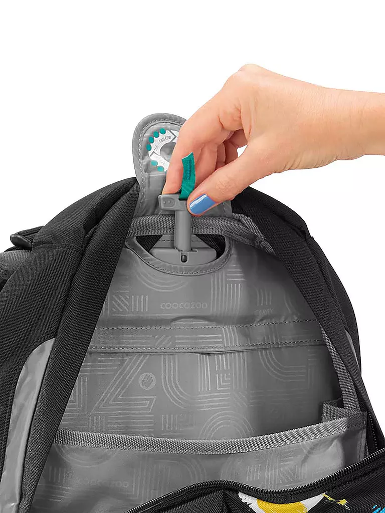 COOCAZOO | Mochila escolar MATE Crazy Artnigh | Negro