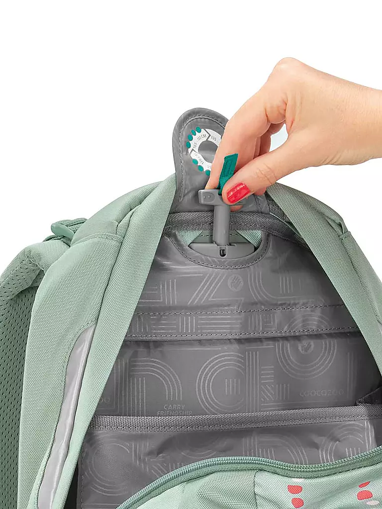 COOCAZOO | Mochila escolar MATE Dancing Dots | Menta