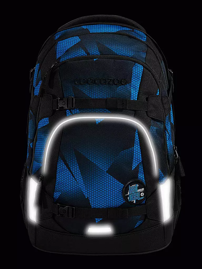 COOCAZOO | Mochila escolar MATE ELECTRIC ICE | Azul oscuro