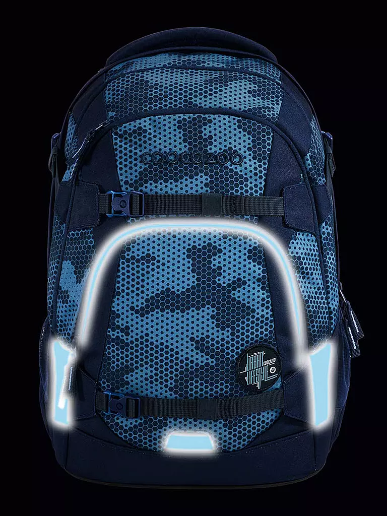 COOCAZOO | Mochila escolar MATE GEOMETRIC SKY | Azul oscuro