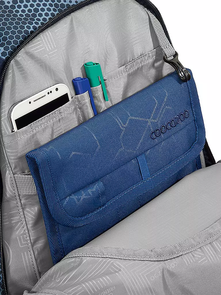 COOCAZOO | Mochila escolar MATE GEOMETRIC SKY | Azul oscuro