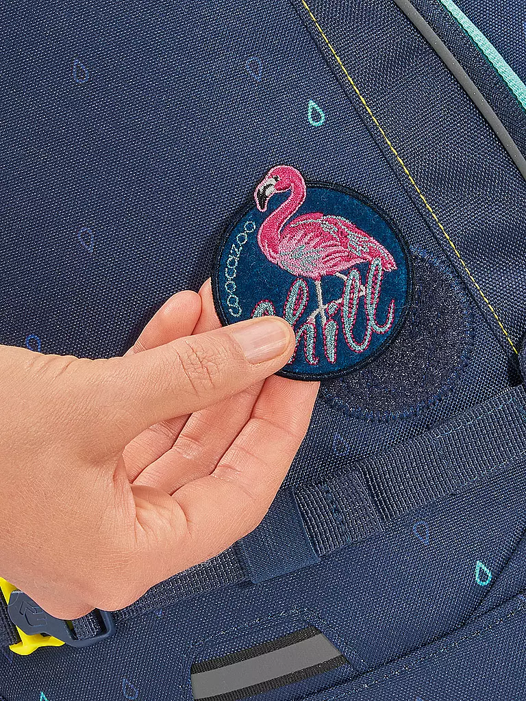 COOCAZOO | Mochila escolar MATE Happy Raindrops | Azul oscuro