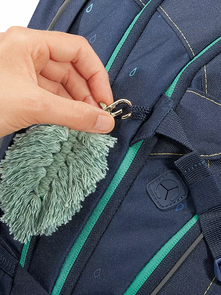 COOCAZOO | Mochila escolar MATE Happy Raindrops | Azul oscuro