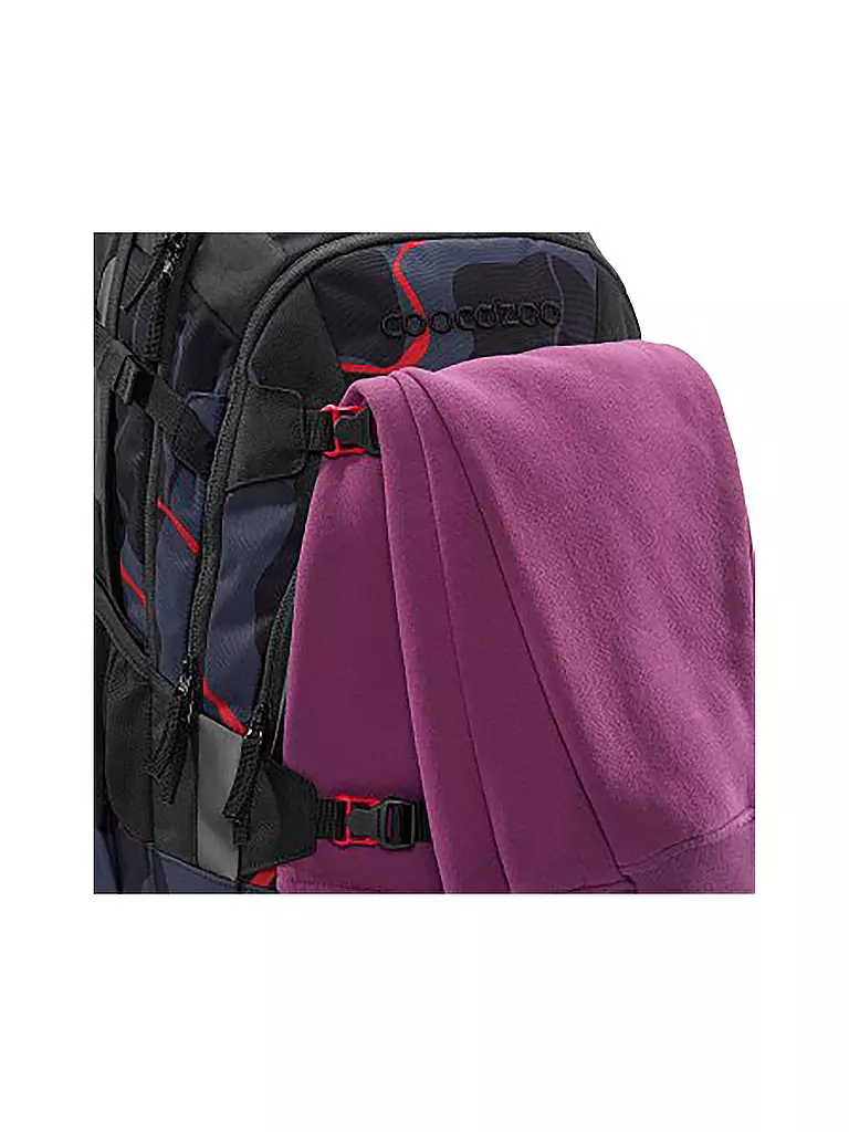 COOCAZOO | Mochila escolar MATE Lava Lines | Negro