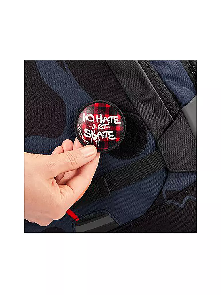 COOCAZOO | Mochila escolar MATE Lava Lines | Negro