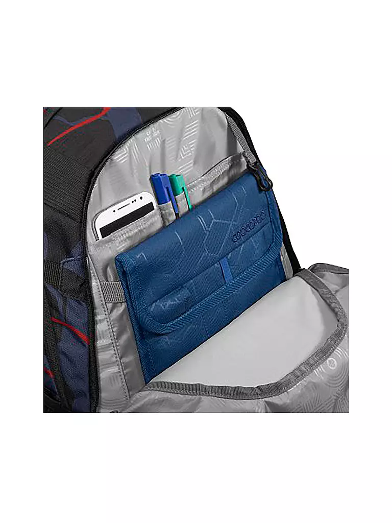 COOCAZOO | Mochila escolar MATE Lava Lines | Negro