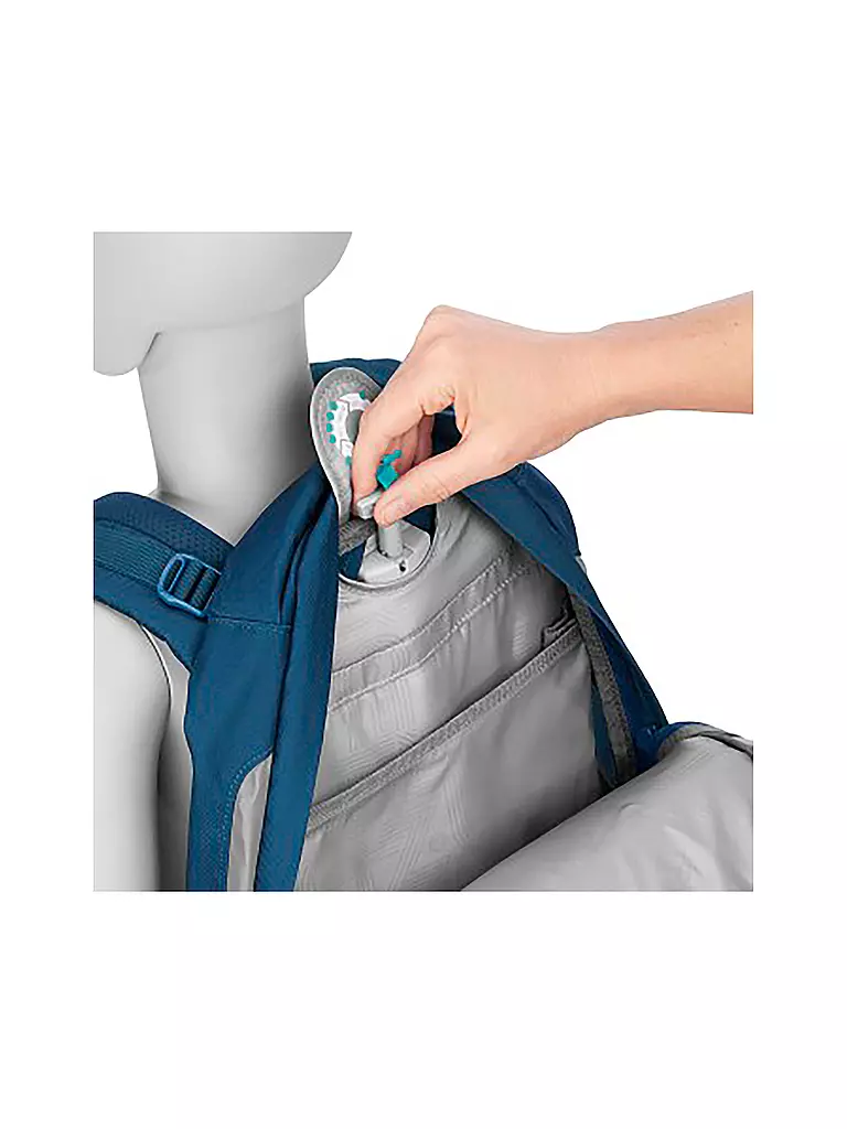 COOCAZOO | Mochila escolar MATE Lime Stripe | Azul