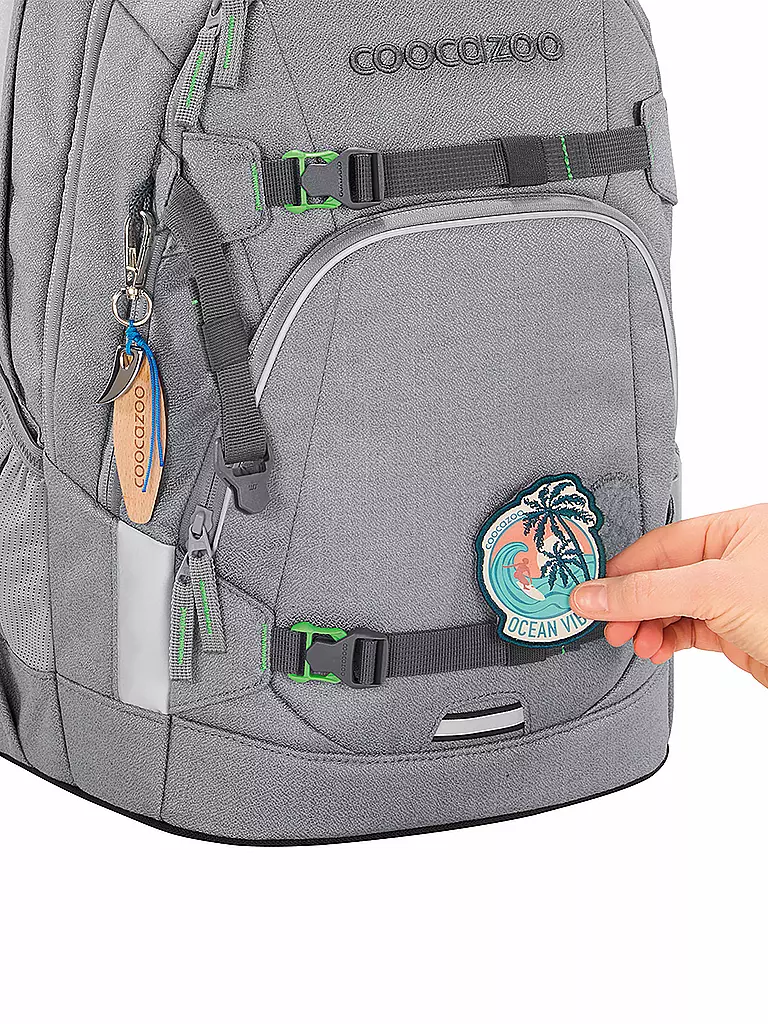 COOCAZOO | Mochila escolar Mate Mixed Faded Silver Dust | 