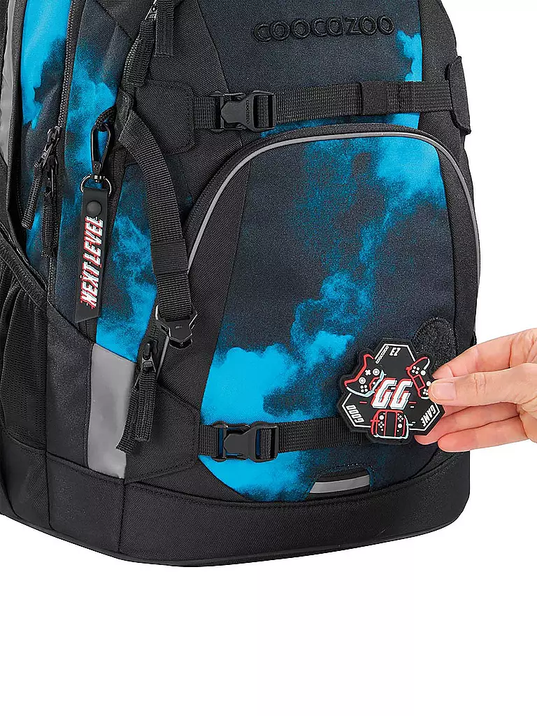 COOCAZOO | Mochila escolar MATE Mystic Clouds | Negro