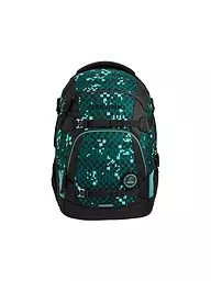 COOCAZOO | Mochila escolar MATE Lime Stripe | Negro