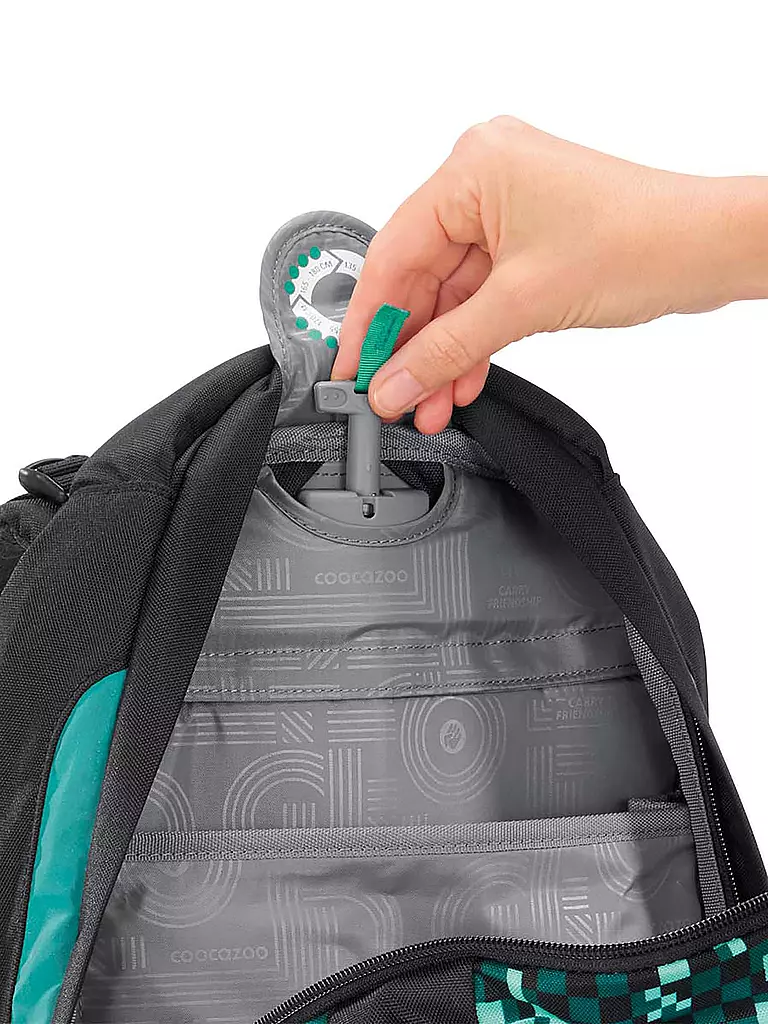 COOCAZOO | Mochila escolar MATE Pixel Box | Negro