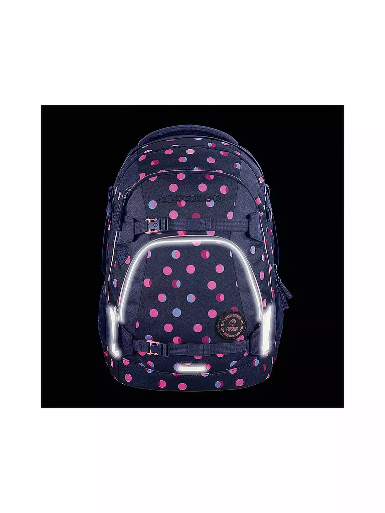 COOCAZOO | Mochila escolar MATE Reflective Moons | Azul oscuro