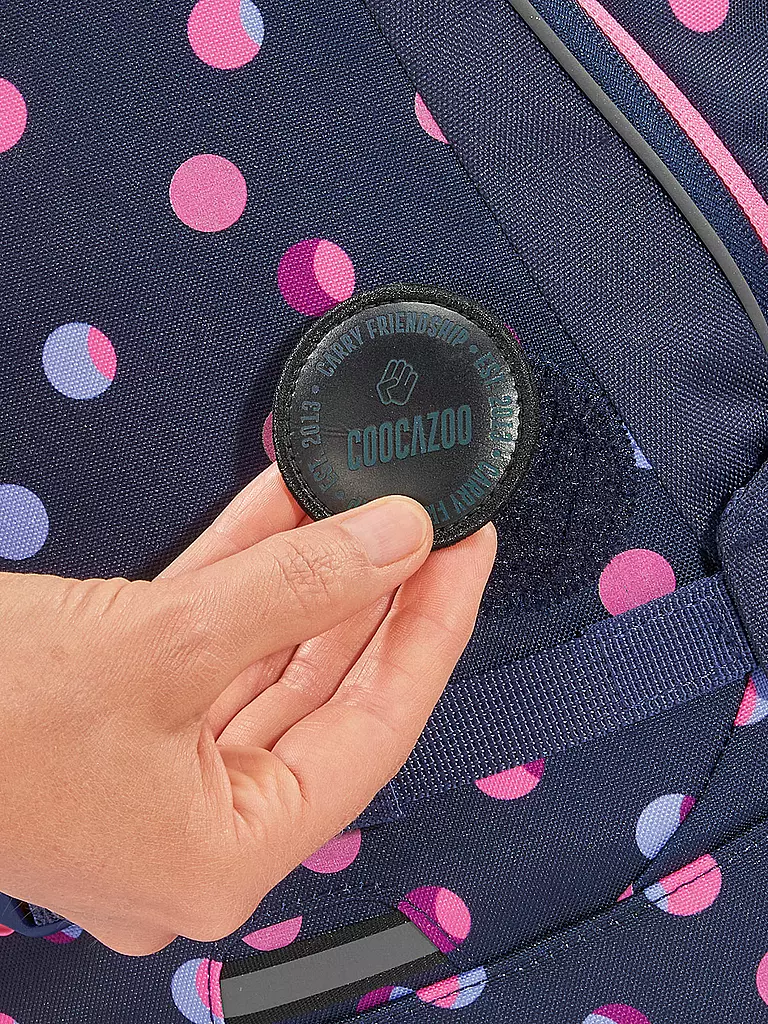 COOCAZOO | Mochila escolar MATE Reflective Moons | Azul oscuro