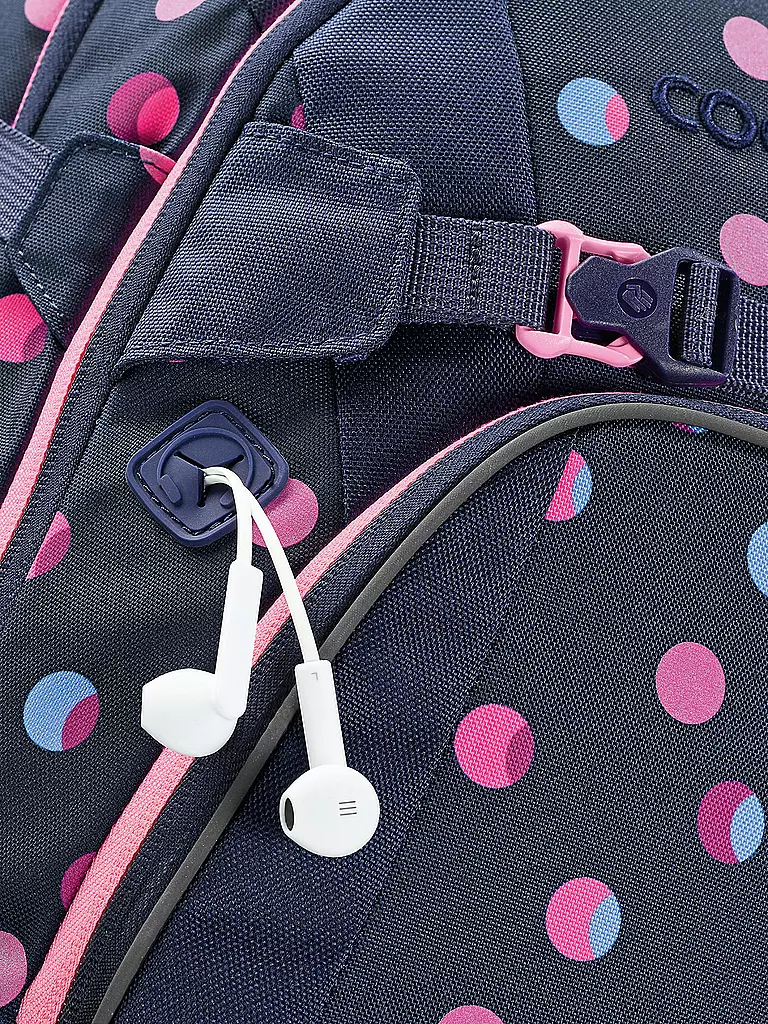 COOCAZOO | Mochila escolar MATE Reflective Moons | Azul oscuro