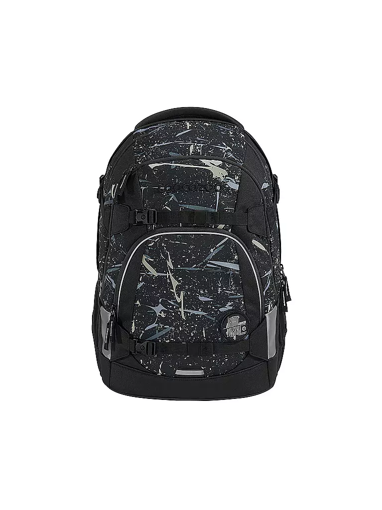 COOCAZOO | Mochila escolar MATE REFLECTIVE SPLAS | Negro