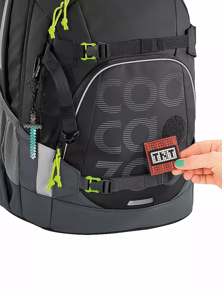 COOCAZOO | Mochila escolar MATE Trap Black Thunder | 