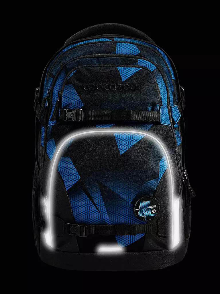 COOCAZOO | Mochila escolar PORTER ELECTRIC ICE | Azul oscuro