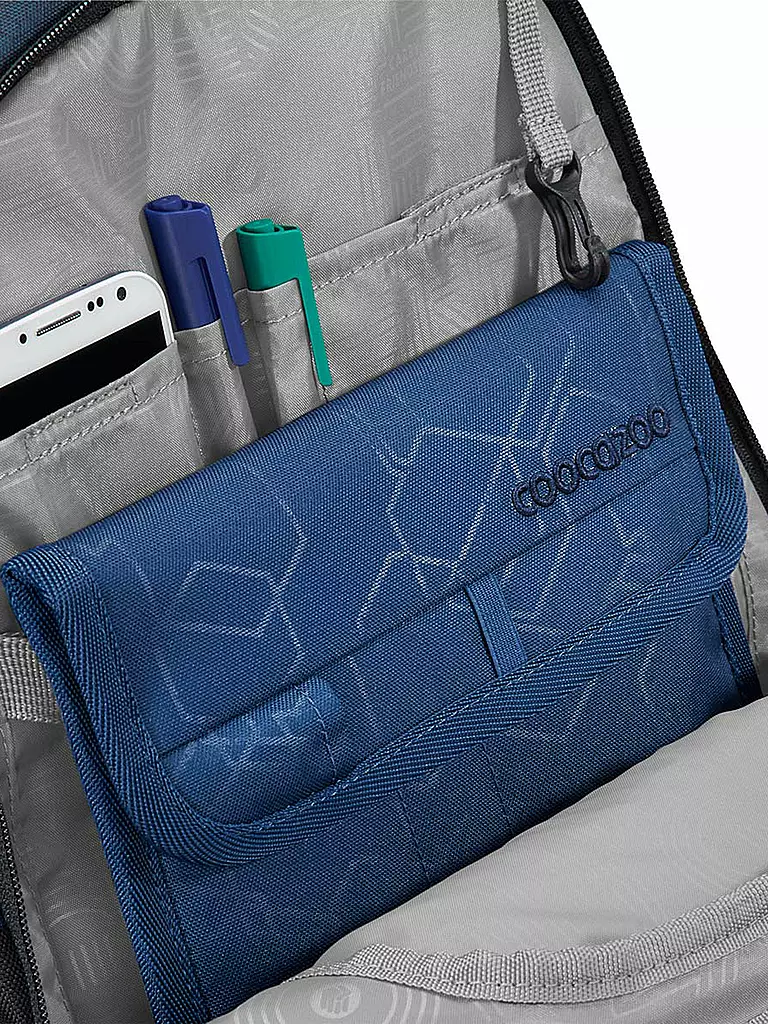 COOCAZOO | Mochila escolar PORTER ELECTRIC ICE | Azul oscuro