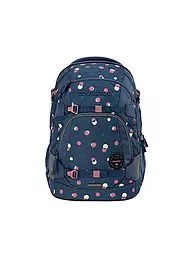 COOCAZOO | Mochila escolar MATE Lime Stripe | Azul oscuro