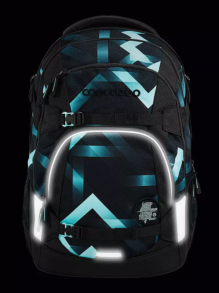 COOCAZOO | Schulrucksack MATE LASER LIGHTS | Negro