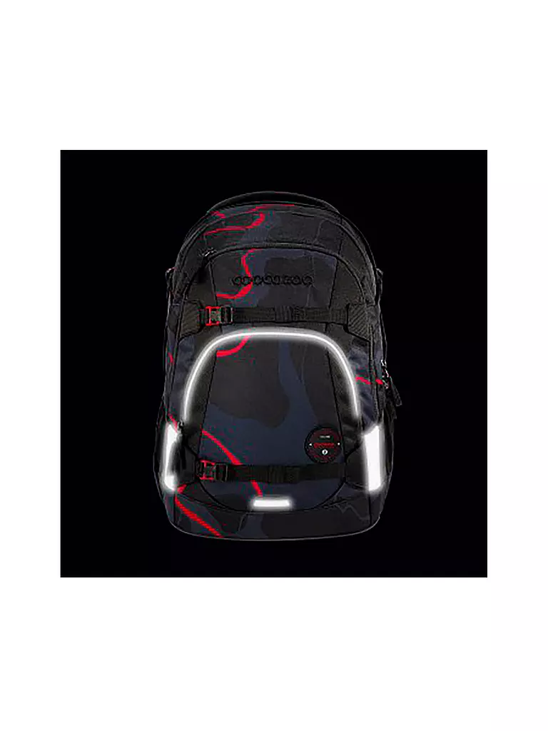 COOCAZOO | Schulrucksack MATE Lava Lines | Negro