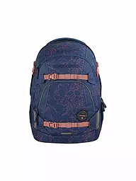 COOCAZOO | Mochila escolar MATE Lime Stripe | Azul oscuro