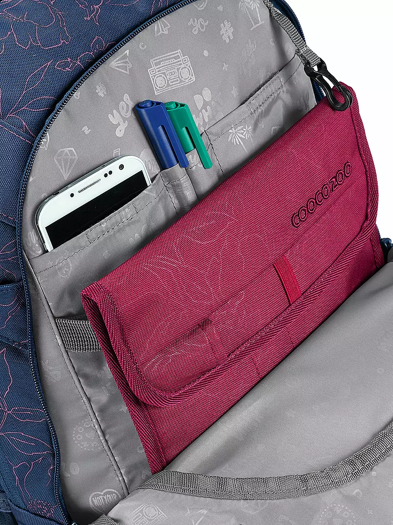 COOCAZOO | Schulrucksack MATE Sweet Rose | Azul oscuro