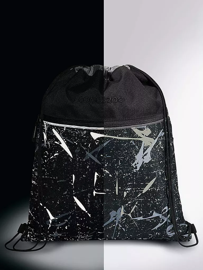 COOCAZOO | Turnbeutel REFLECTIVE SPLASH | Negro