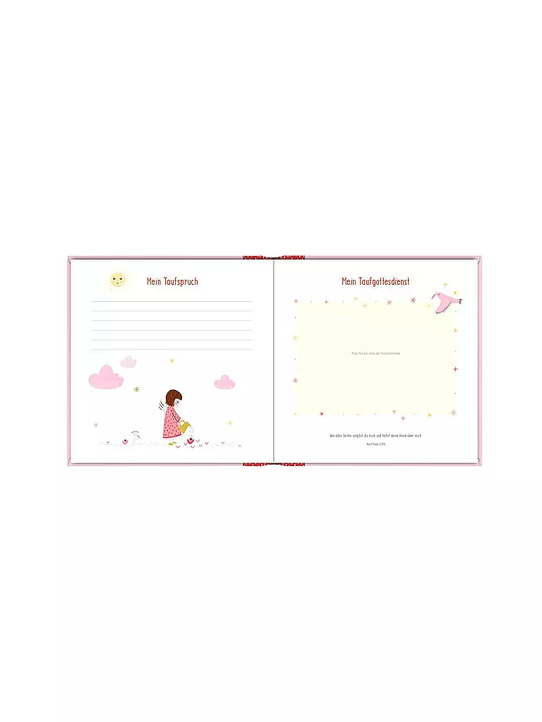COPPENRATH VERLAG | Eintragalbum - Meine Taufe apricot | Rosa