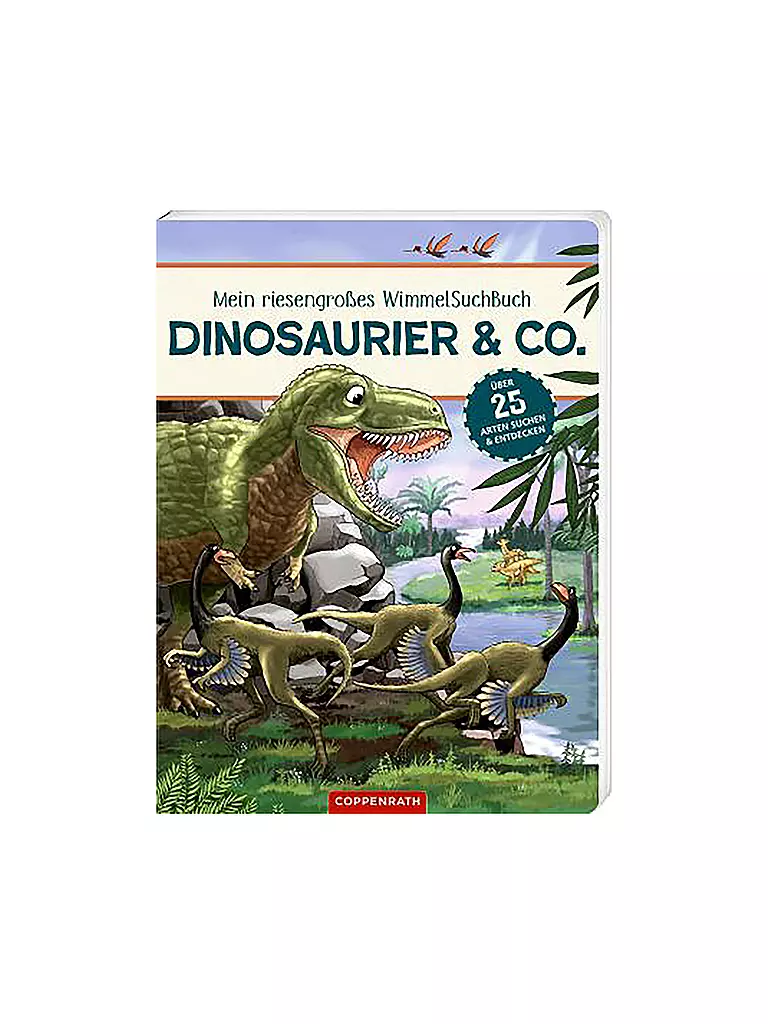 COPPENRATH VERLAG | Mi gigantesco libro de búsqueda de imágenes: Dinosaurios | Sin color