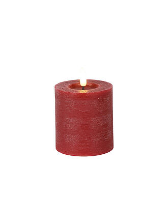 COUNTRYFIELD | Vela de Pilar Rústica LED Lyon S Roja