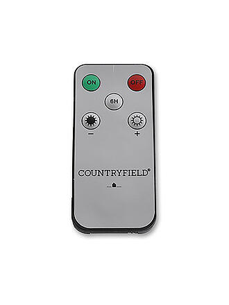 COUNTRYFIELD | Set de 2 velas LED rústicas 24x2,2cm verde oscuro