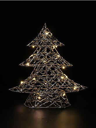 COUNTRYFIELD | Figura decorativa - Árbol de Navidad LED DAMI Pequeño 30cm oro