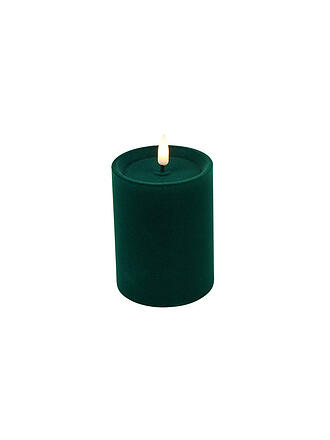 COUNTRYFIELD | Vela LED VELVET Mediana 7,5x10cm Verde Oscuro
