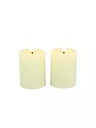 COUNTRYFIELD | Juego de 2 velas LED LYON 5x9cm Oro | Crema