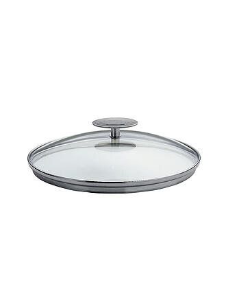 CRISTEL FRANCE | Tapa de cristal con borde metálico Platine 32cm Cristal