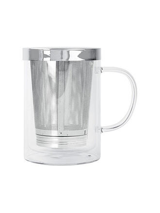 CRISTEL FRANCE | Taza de té VERBENA 0,4l Vidrio/Acero inoxidable