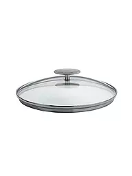 CRISTEL FRANCE | Tapa de cristal con borde metálico Platine 32cm Cristal | Transparente