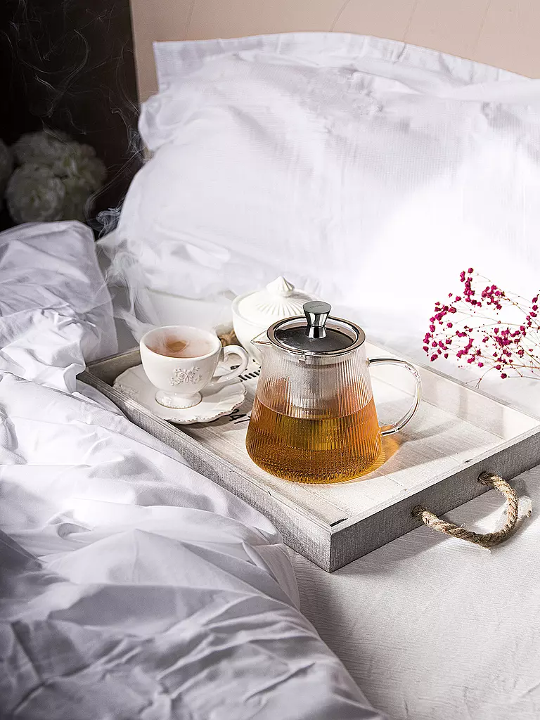CRISTEL FRANCE | Tetera DARJEELING con filtro desenroscable 0,8 l Vidrio / Acero inoxidable | transparent