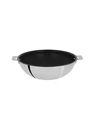 CRISTEL FRANCE | Wok 28cm CASTELINE EXCELISS Acero Inoxidable Antiadherente | Plata