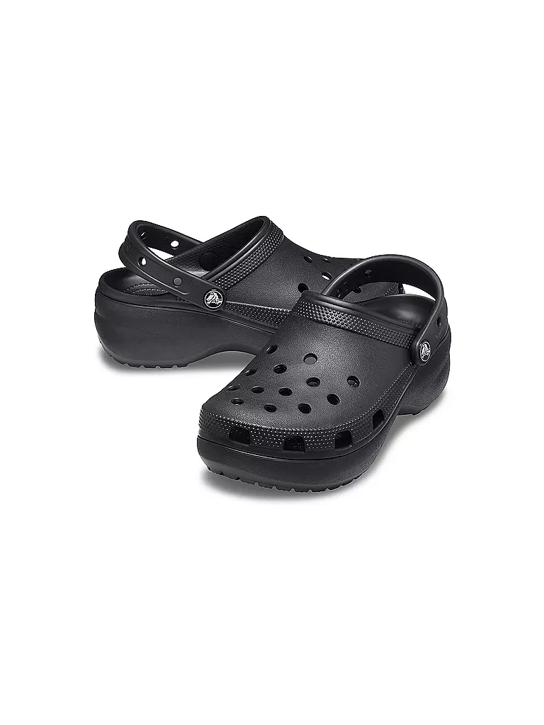 CROCS | Pantoletten CLASSIC PLATFORM CLOG | Negro