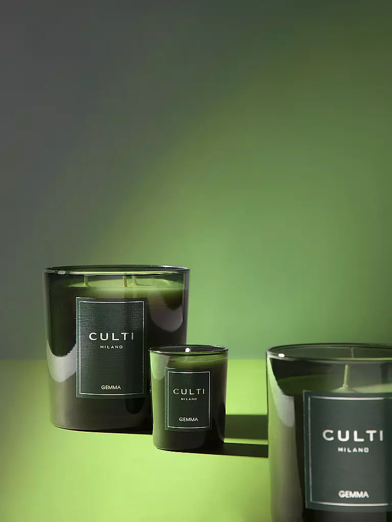 CULTI | Vela de Navidad 270g pequeña GEMMA Verde | Verde oscuro