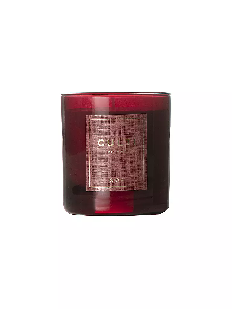 CULTI | Vela navideña 270g pequeña GIOIA Roja | Rojo oscuro