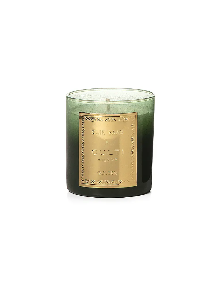 CULTI | Vela perfumada Elie Saab x Culti Milano 270g Golden | Verde oscuro