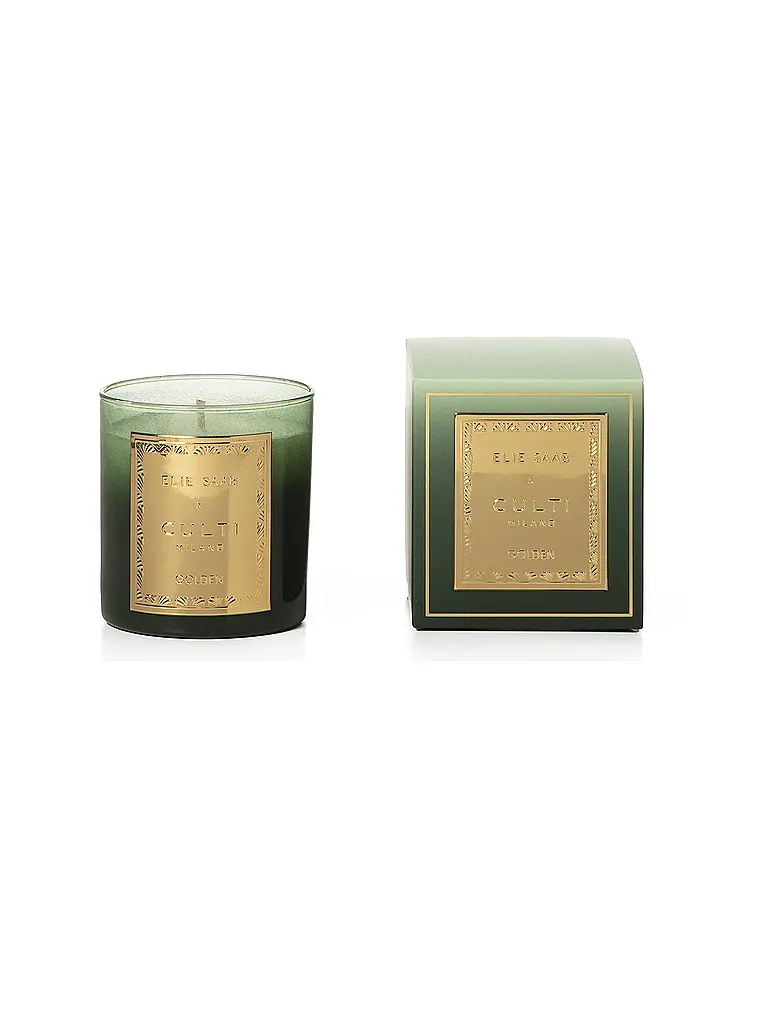 CULTI | Vela perfumada Elie Saab x Culti Milano 270g Golden | Verde oscuro