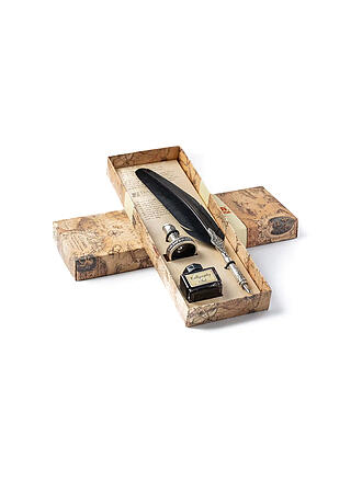 DALLAITI | Juego de escritura con pluma estilográfica decorada Black