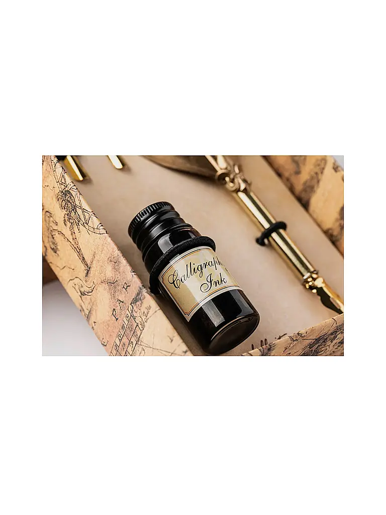 DALLAITI | Juego de escritura con pluma dorada grande Gold |