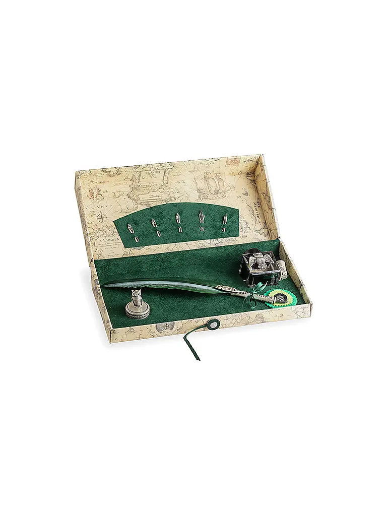 DALLAITI | Juego de escritura con pluma estilográfica verde | Verde