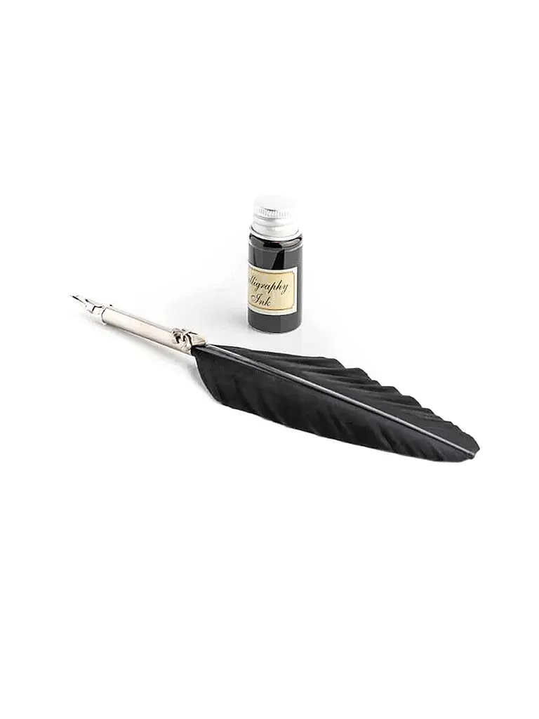 DALLAITI | Schreibset mit großem Federstift Black | Negro