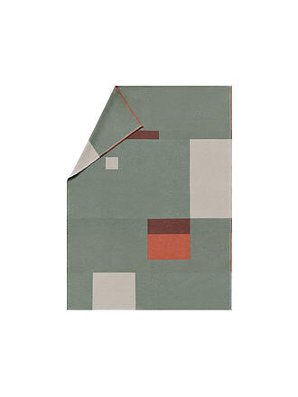 DAVID FUSSENEGGER | Manta - Plaid LUCA Squares 140x200cm Verde